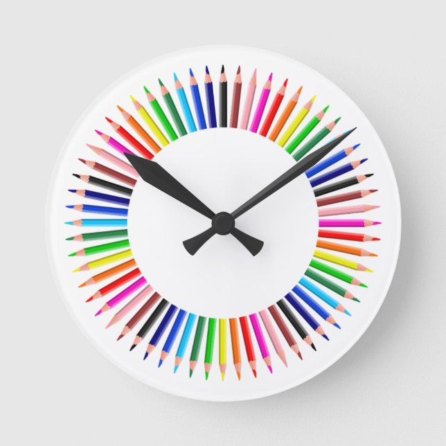 Horloge Ronde Colored Pencil (Recto)