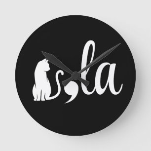 Horloge Ronde Comma La Kamala Harris - maman chat pour Kamala