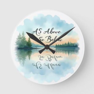 Horloge Ronde Comme en haut, ainsi en bas