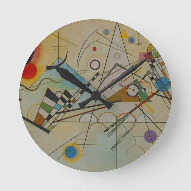 Horloge Ronde Composition Kandinsky VIII (Recto)