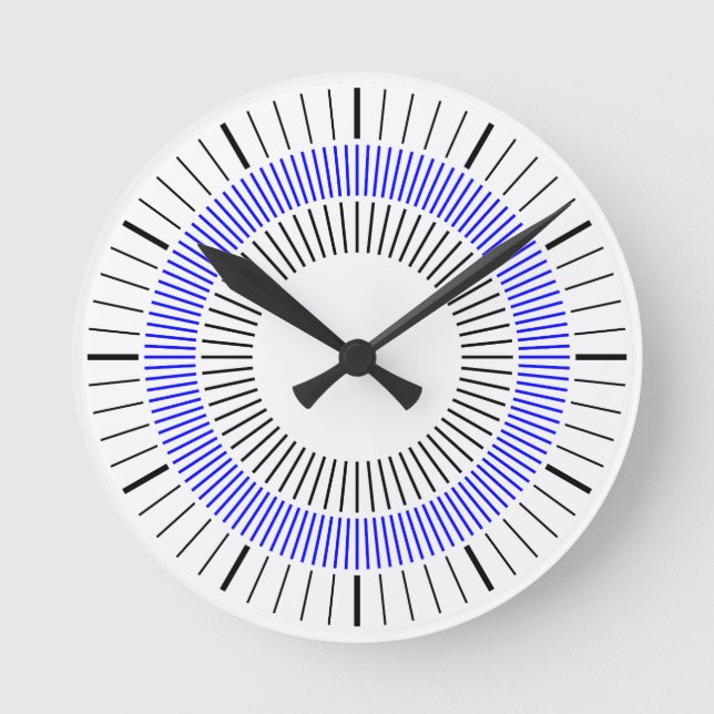 Horloge Ronde Concentric Rays (Recto)