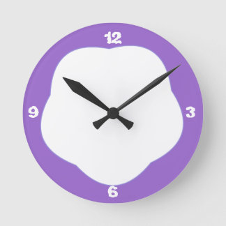 Horloge Ronde Concepteur mignon pourpre