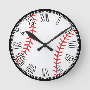 Horloge Ronde Conception de baseball