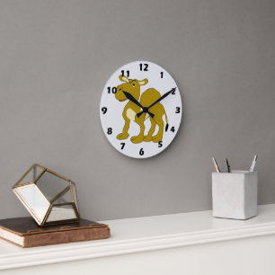 Horloge Ronde Conception de chameau dromadaire