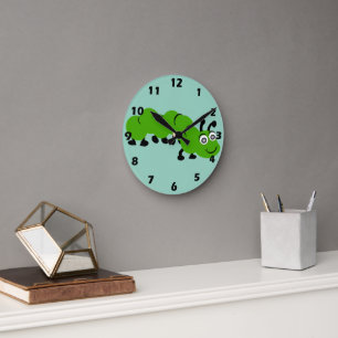Horloge Ronde Conception de chenille