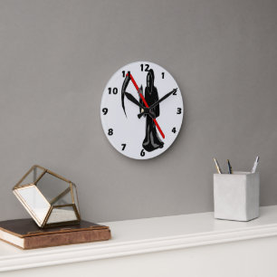 Horloge Ronde Conception de Faucheur