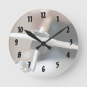 Horloge Ronde Conception de musique de fond en tambour