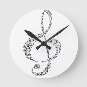 Horloge Ronde Conception de notes musicales