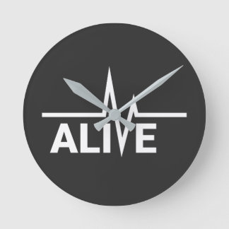 Horloge Ronde Conception de texte en temps de coeur vive
