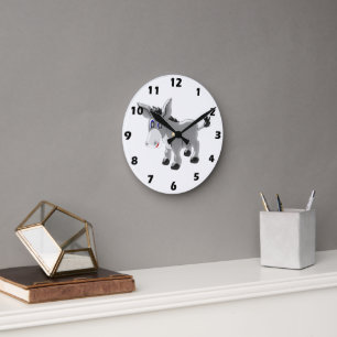 Horloge Ronde Conception Donkey