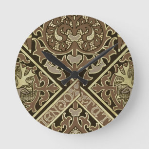 Horloge Ronde Conception ecclésiastique de papier peint de