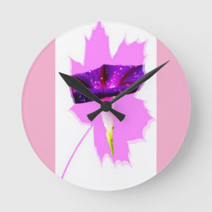 Horloge Ronde Conception florale