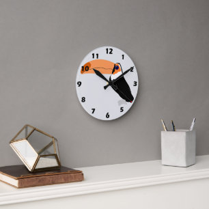 Horloge Ronde Conception Toucan