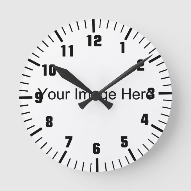Horloge Ronde Concevez votre propre (Recto)