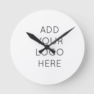 Horloge Ronde Concevez votre propre image de logo personnalisée