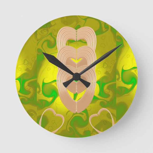Horloge Ronde connexion coeur (Recto)