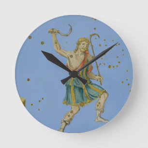 Horloge Ronde Constellation de Bootes, de "Uranometria" par Joh