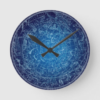 Horloge Ronde Constellations boréales de ciel de Hemysphere