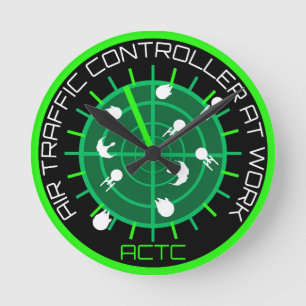 Horloge Ronde Contrôleur de la circulation aérienne