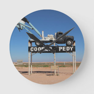 Horloge Ronde Coobre personnalisable Pedy Outback Souvenir