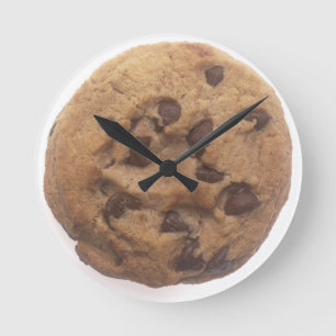 Horloge Ronde cookie-aux-puces-de-chocolat-