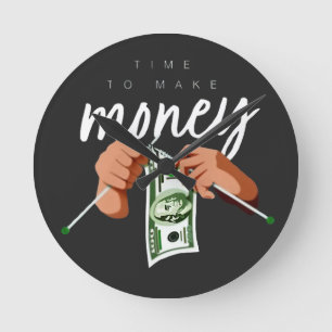 Horloge Ronde cool de l'argent