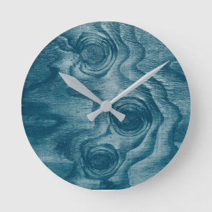 Horloge Ronde Cool Peint Grain Grain Knot Texture