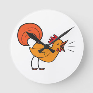 Horloge Ronde COQ rappelant