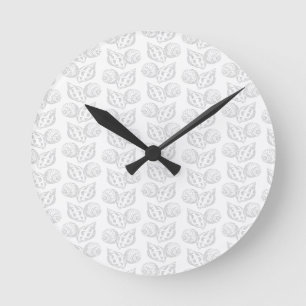 Horloge Ronde Coquillage élégant motif lancer oreiller