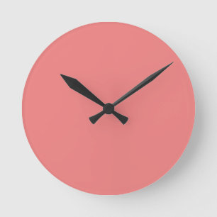 Horloge Ronde corail clair couleur
