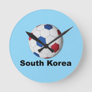 Horloge Ronde Corée du Sud Football