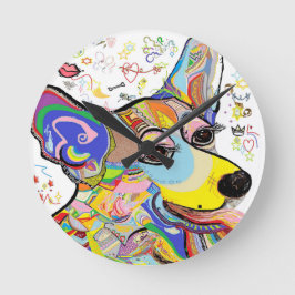Horloge Ronde Corgi