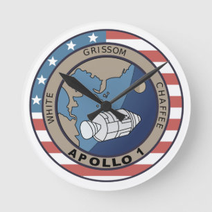 Horloge Ronde Correctif de mission Apollo 1