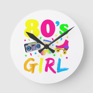 Horloge Ronde Costume de fête d'anniversaire de fille des années