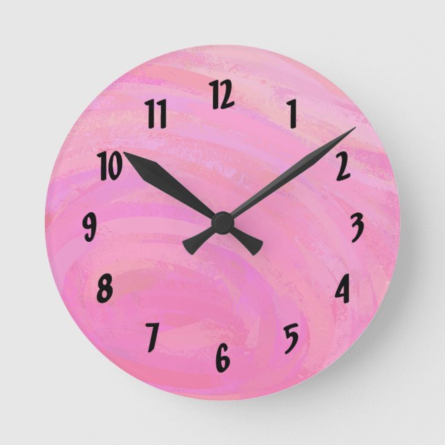 Horloge Ronde Coton Candy (Recto)