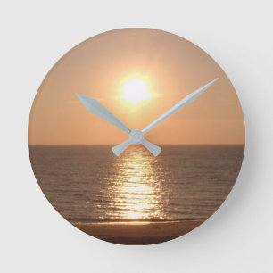 Horloge Ronde Coucher de soleil