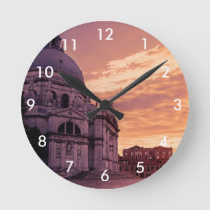 Horloge Ronde Coucher de soleil sur la basilique de Venise