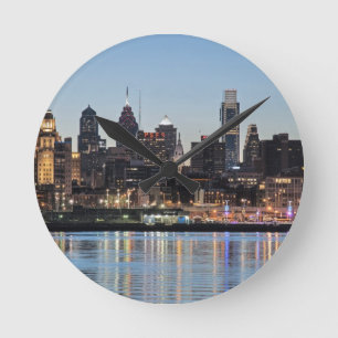 Horloge Ronde Coucher du soleil de Philly