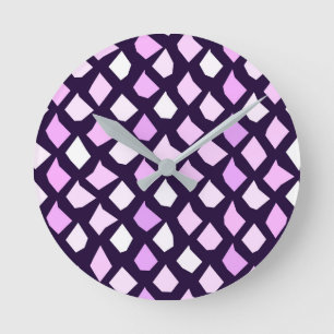 Horloge Ronde Couleur mignonne Motif moderne tendance