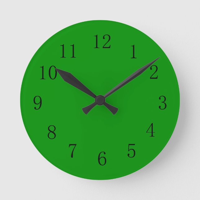 Horloge Ronde Couleur verte de la muraille islamique (Recto)
