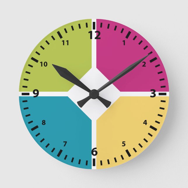 Horloge Ronde COULEURS D'ÉTÉ Quadrants En option MONOGRAMME (Recto)