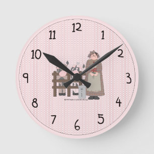 Horloge Ronde Country Farm Wall Clock