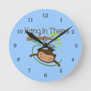 Horloge Ronde Coup de singe dedans là