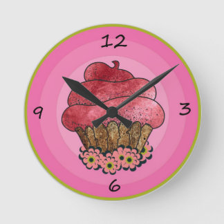 Horloge Ronde Coupe cake clock