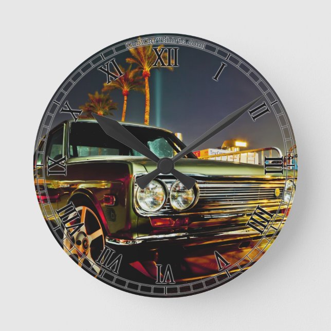 Horloge Ronde Coupe Datsun Bluebird SSS 510 (Recto)
