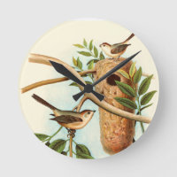 Couple d'oiseaux sur un nid perché sur une branche