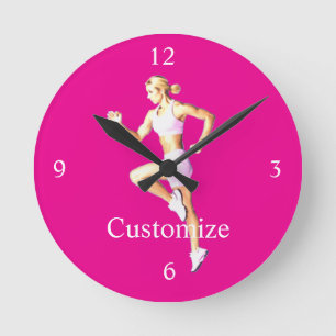 Horloge Ronde Coureuse féminine en forme Thunder_Cove