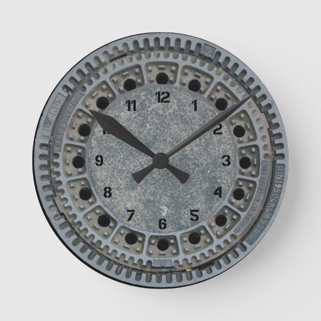 Horloge Ronde Couverture de trou (Recto)