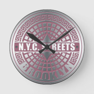 Horloge Ronde Couvertures de trou Brooklyn
