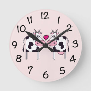 Horloge Ronde Cows in Love